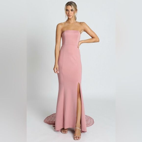 NEW SHOWPO ALWAYS WILL LOVE YOU DRESS IN DUSTY ROSE NWT - Picture 1 of 8